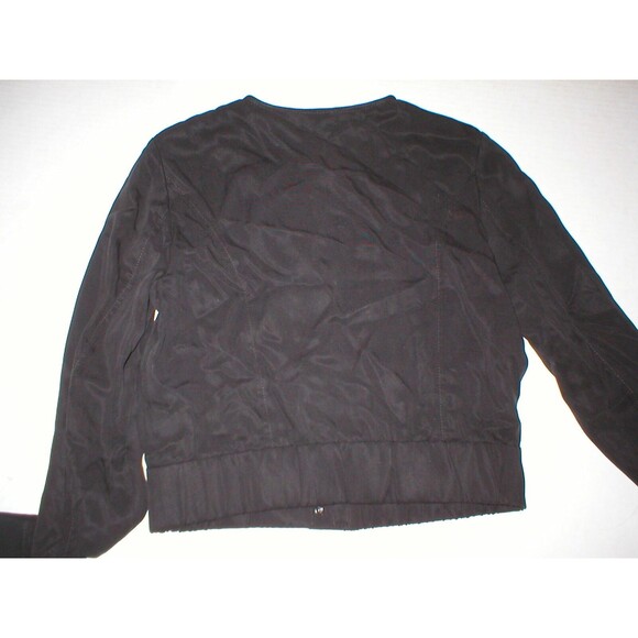 Womens 6 W Worth New York Sueded Twill Jacket NWT $298 Dark Brown Crop Cargo - Picture 5 of 6